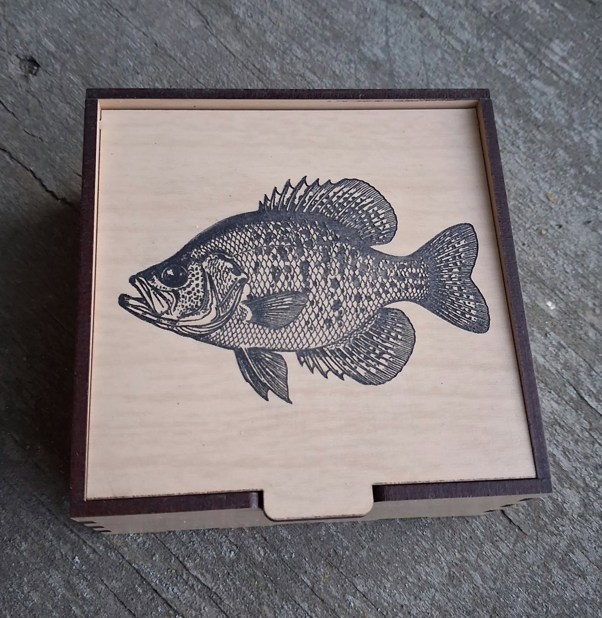 Black Crappie Box with Tackle